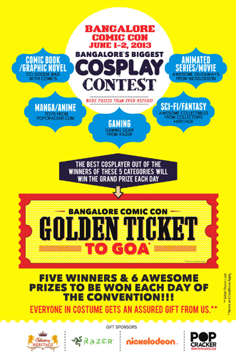 Comic Con India announces 'BANGALORE COMIC CON 2013' -