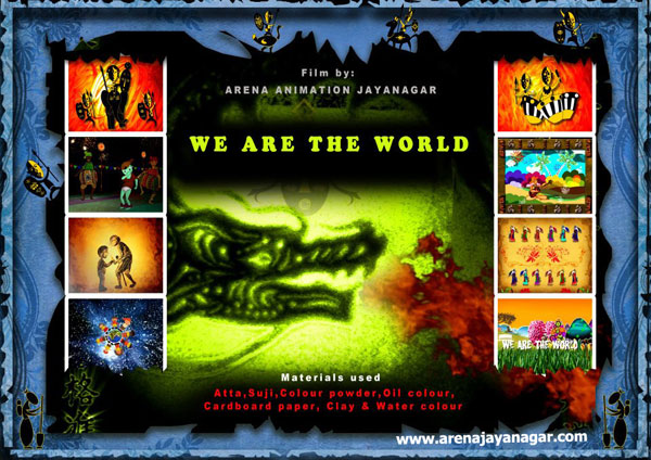 Arena Animation, Jayanagar with its new Animation-Mix movie “We are the  world” -