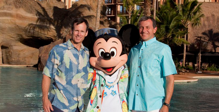Tom Staggs (left) and Bob Iger (right)