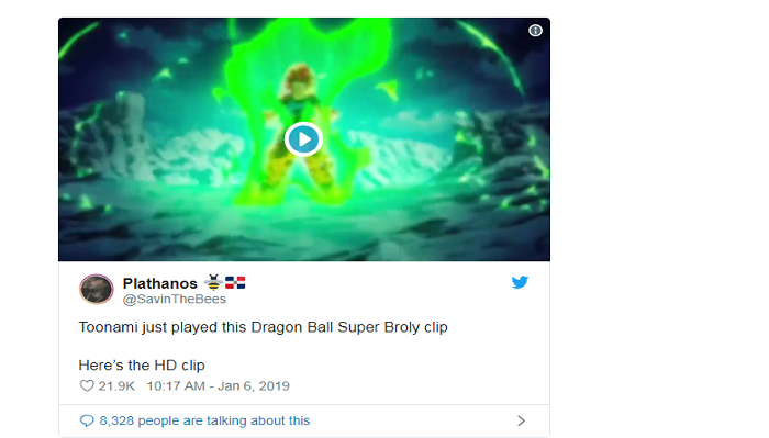 Dragon Ball Super: Broly' Drops New Super Saiyan Blue Still
