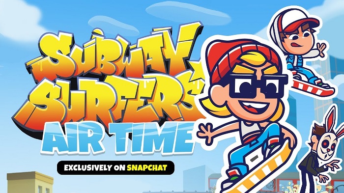 Snapchat's latest mobile game is Subway Surfers Airtime from Sybo
