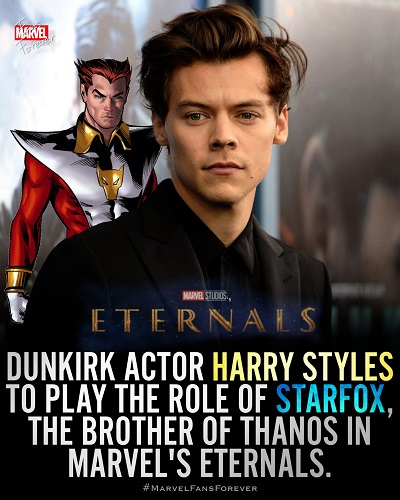 Harry Styles' Starfox: What We Know About Him and His Future in the MCU