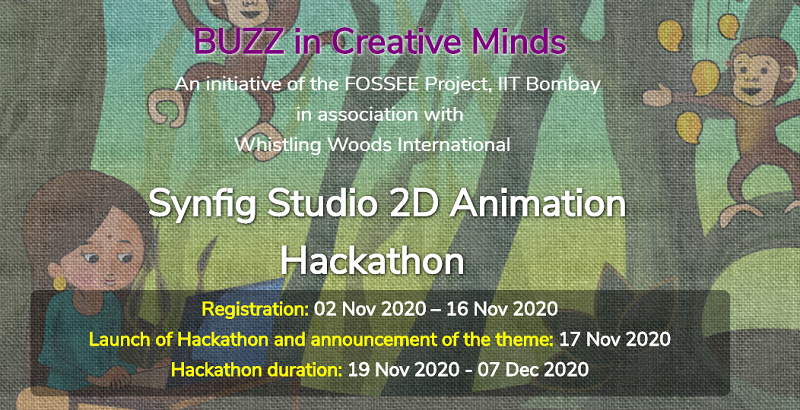 FOSSEE, IIT Bombay in association with WWI to host Synfig Studio 2D  Animation Hackathon online -