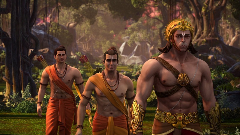 Lord Ram, Lakshman and Hanuman in The legend of Hanuman (2) -  AnimationXpress