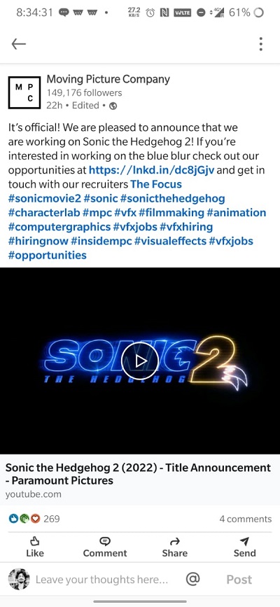 Sonic the Hedgehog 2 - MPC Film