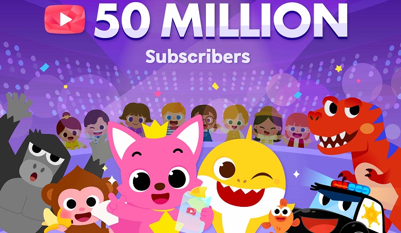 Pinkfong Baby Shark YouTube channel joins the 50 million subscriber ...