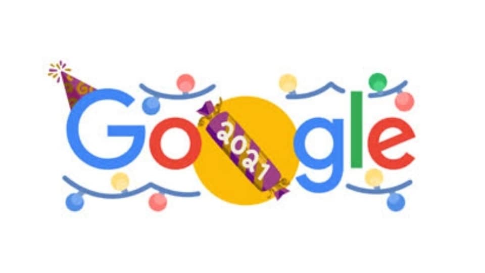 Happy New Year 2022: Google doodle celebrates new year with confetti  animation -