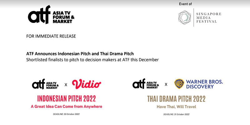 ATF announces Indonesian Pitch and Thai Drama Pitch 