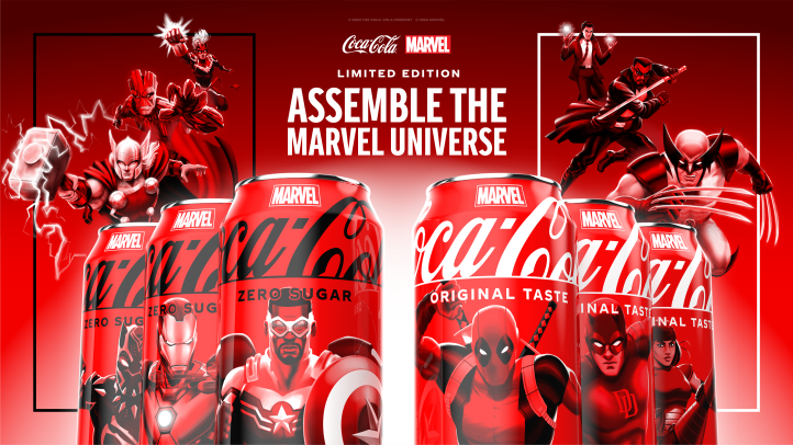 Marvel characters to feature on Coca-Cola cans under new global…