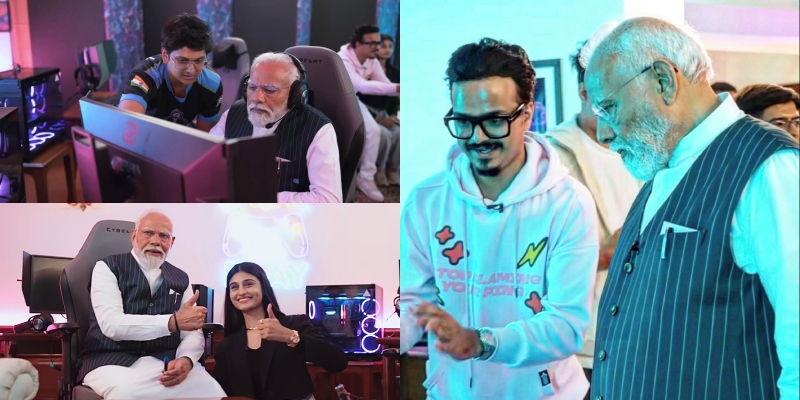 Narendra Modi meets Indian gamers