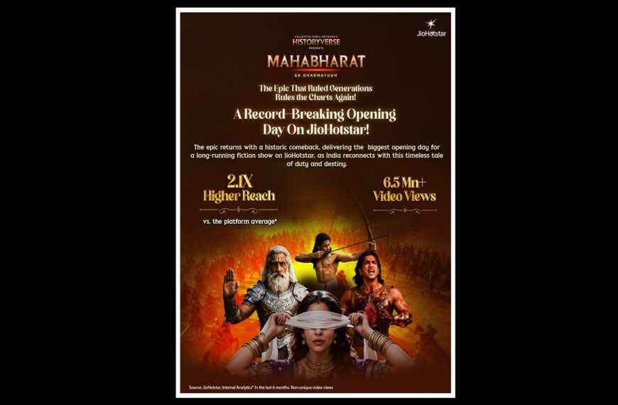 JioHotstar’s AI-powered ‘Mahabharat: Ek Dharamyudh’ makes record-breaking debut
