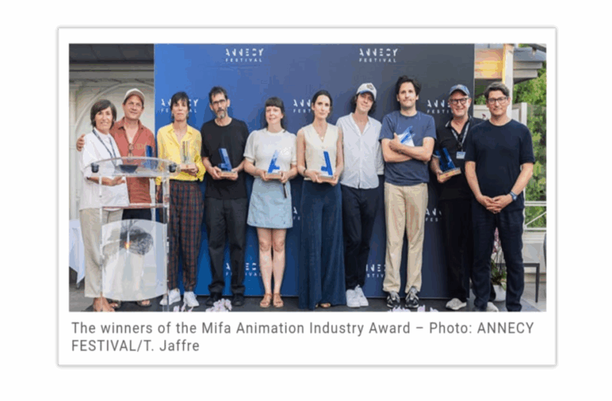 Creative French projects receive Animation Industry Award at Mifa